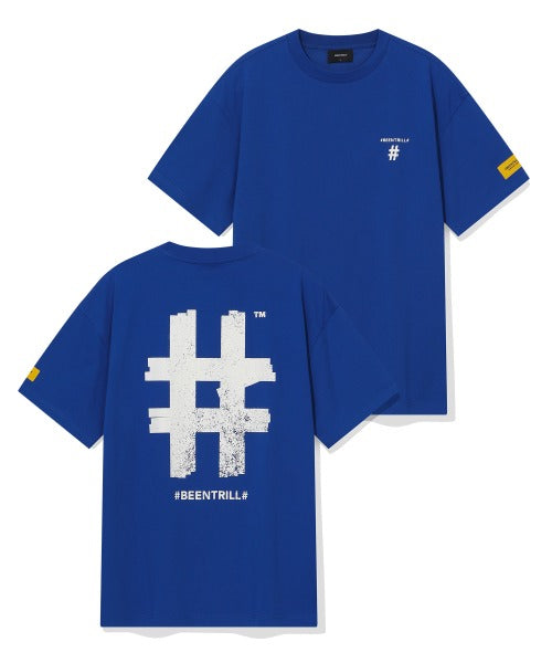 韓國 Beentrill Stamp Hashtag T-Shirt【BL009】