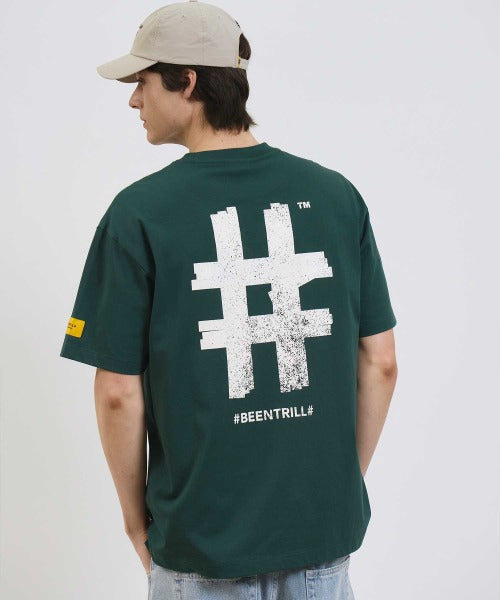 韓國 Beentrill Stamp Hashtag T-Shirt【BL009】