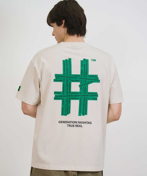 韓國 Beentrill Green Taping Hashtag T-Shirt【BL007】