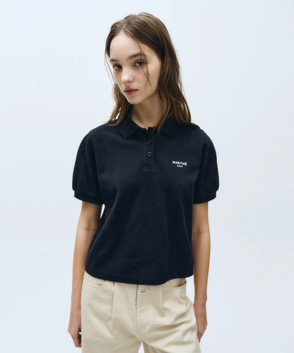 韓國 Marithe Francois Girbaud W Pique Puff Sleeve Tee【MF689】