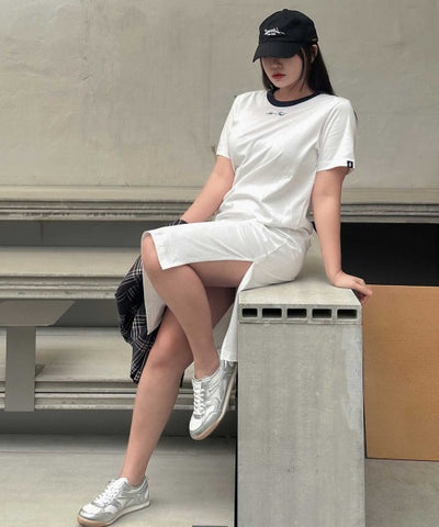 韓國 Beentrill Simple color blocking long one-piece【BL051】
