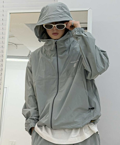 韓國 Beentrill Spray Logo Woven Jumper【BL070】