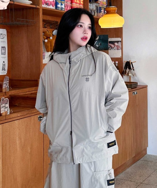 韓國 Beentrill Spray Logo Woven Jumper【BL070】