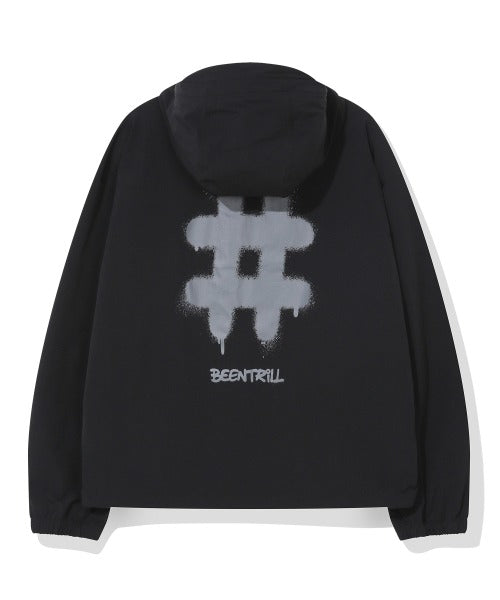 韓國 Beentrill Spray Logo Woven Jumper【BL070】