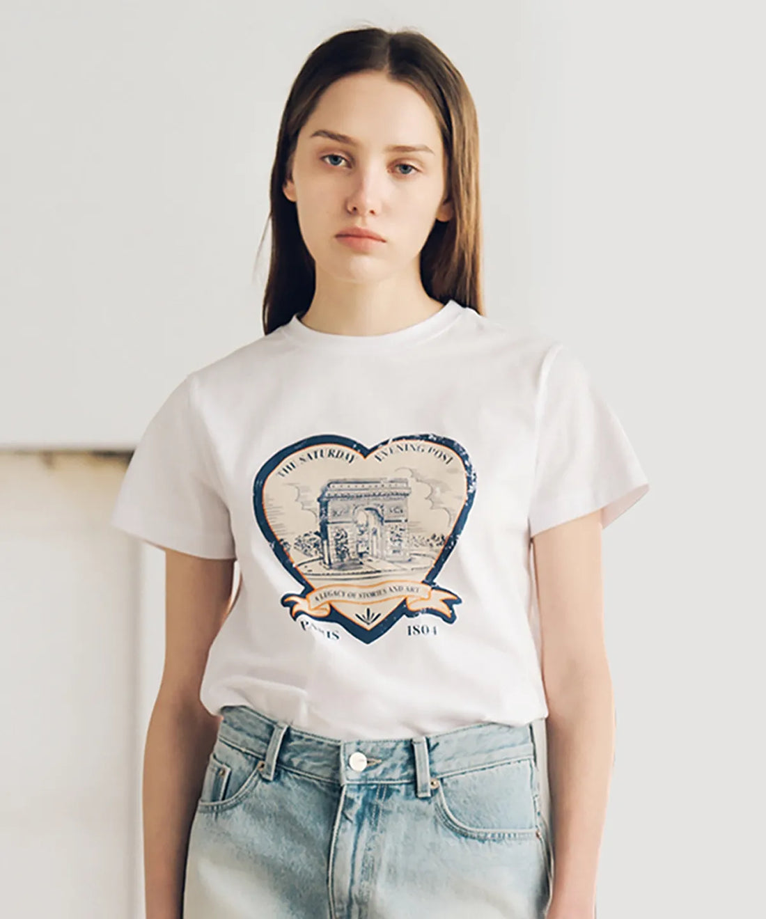 韓國 Seps Arch Heart T-Shirt【SEP005】