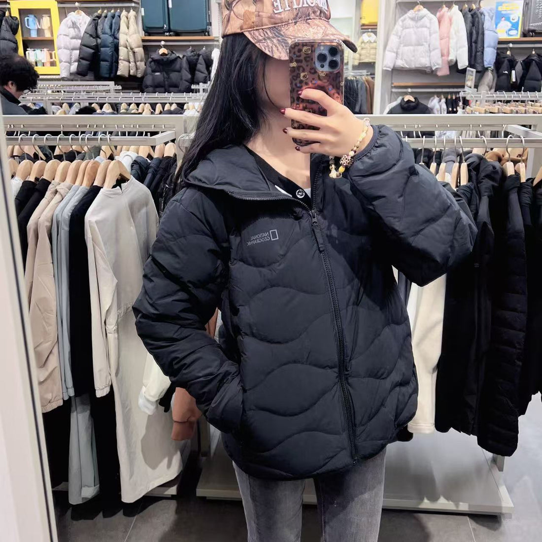 韓國 National Geographic Fowlie Hoodie Tube Duck Down Jumper (鴨絨)【NG210】