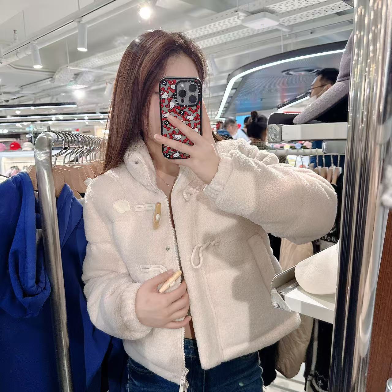 韓國 Wacky Willy Women's Fleece Toggle Short Down【WW112】