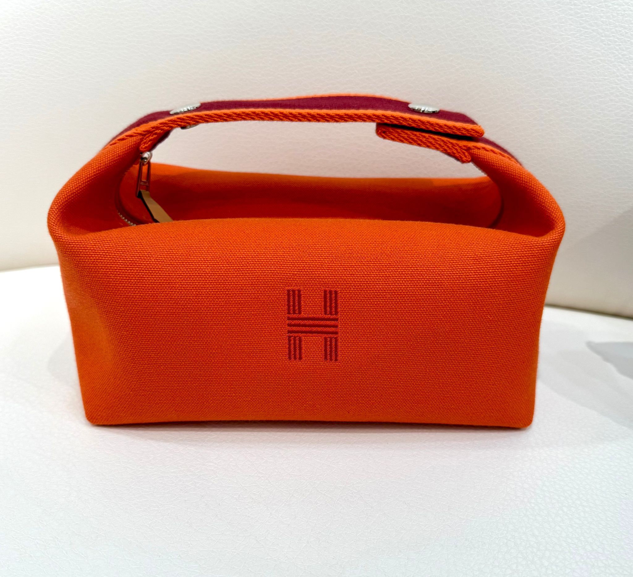 全新HERMES橙色飯盒包小號 【JS525】