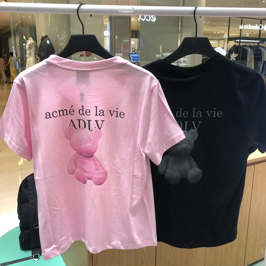 韓國 ADLV FUZZY BEAR SHORT SLEEVE T-SHIRT【AD011】