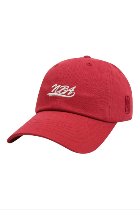 韓國 NBA NBA Logo Embroidered Cursive SOFT BALL CAP【NA040】