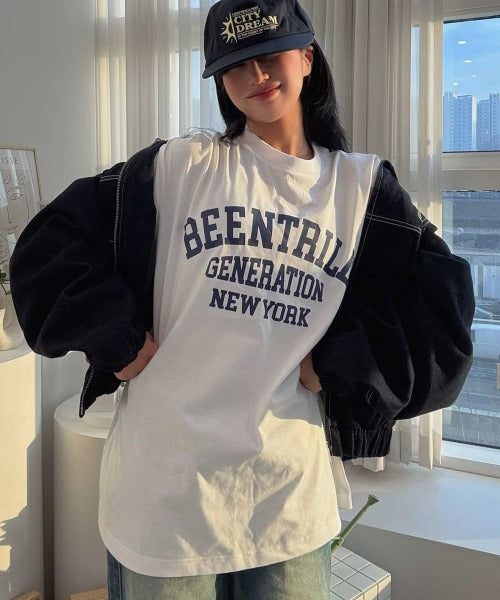 韓國 Beentrill BNY Arch Logo T-Shirt【BL024】