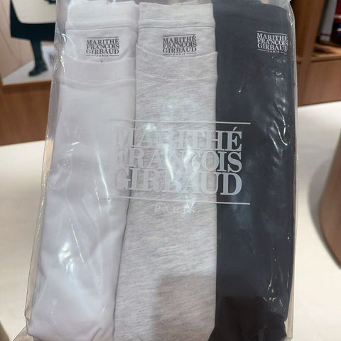韓國 Marithe Francois Girbaud Women's 3PACK UNISEX SMALL REGULAR LOGO TEE【MF436】