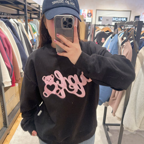 韓國 Ambler Heart Bear Sweatshirt【AR083】 - STT Mall HK 靚太網購