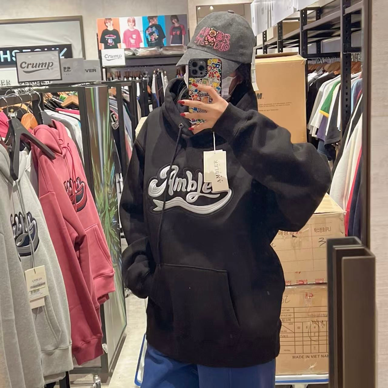 韓國 Ambler Unisex BIG AMBLER Hoodie【AR070】 - STT Mall HK 靚太網購