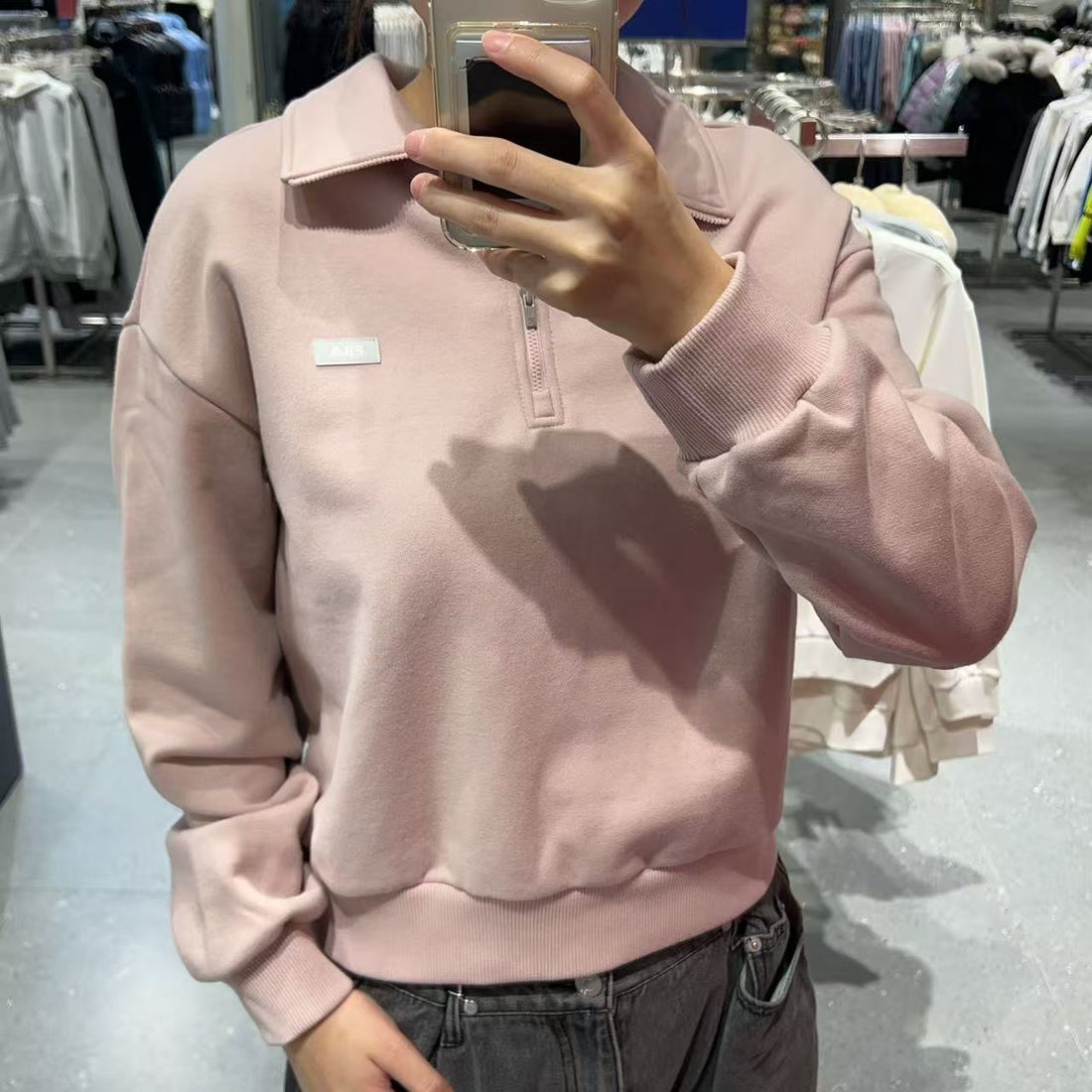 韓國 FILA Basic Half-zip Sweatshirt【FA048】