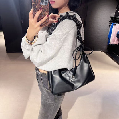 韓國 Mucent Roussel Metal Logo Shirring Cross Bag【MU108】