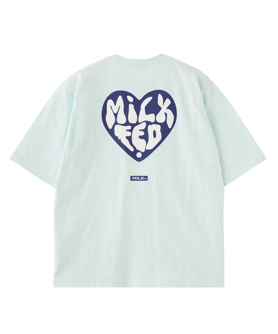 日本直送 MILKFED HEART LOGO WIDE S/S TEE【SJ032】