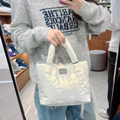 韓國 Marithe Francois Girbaud Classic Logo Matt Metallic Padding Bag【MF777】