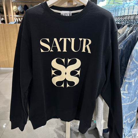 韓國 Satur (W)Big Classic Logo Sweatshirt【SR057】