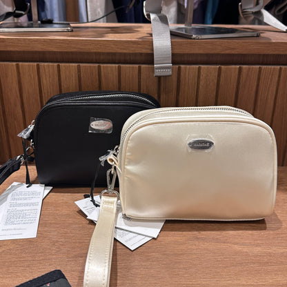 韓國 Marithe Francois Girbaud REGULAR LOGO SATIN POUCH 【MF309】