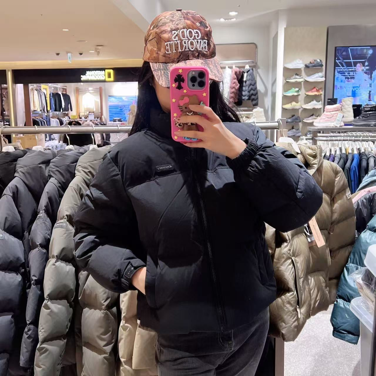 韓國 Discovery Women's Bansley Down Crop Short Padding (鴨絨)【DY216】