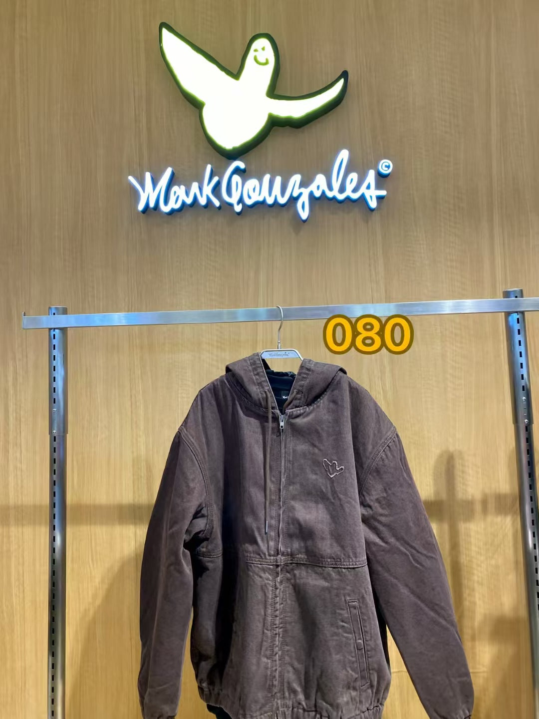 韓國 Mark Gonzales Angel Denim Hooded Padded Jacket【MG146】