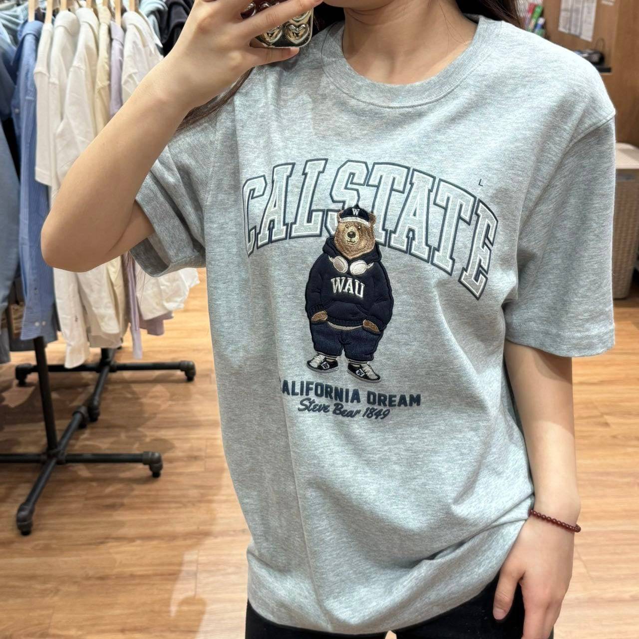 韓國 Who.A.U Steve Patch T-Shirt【WA049】 - STT Mall HK 靚太網購