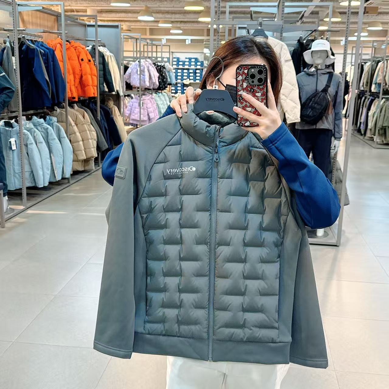 韓國 Discovery Leighton Tube Goose Down Lightweight Padding (鵝絨)【DY139】