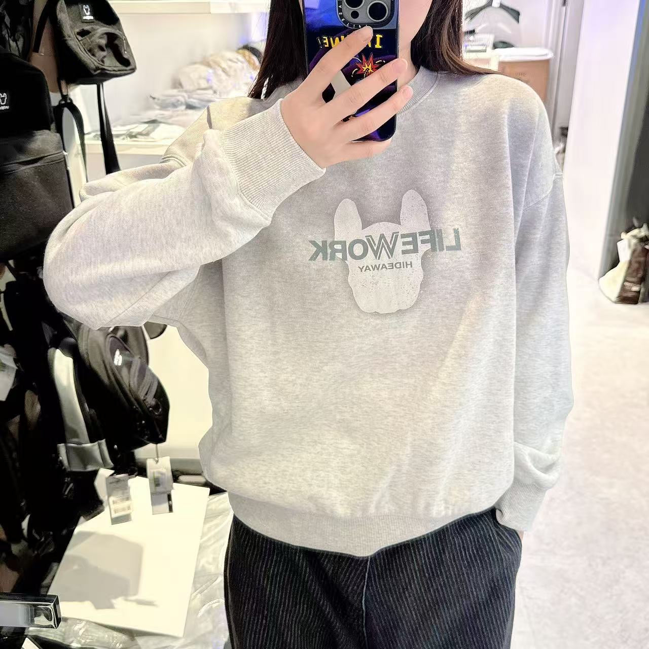 韓國 LifeWork Lite Bonding Vintage Sweatshirt (加絨款)【LW028】