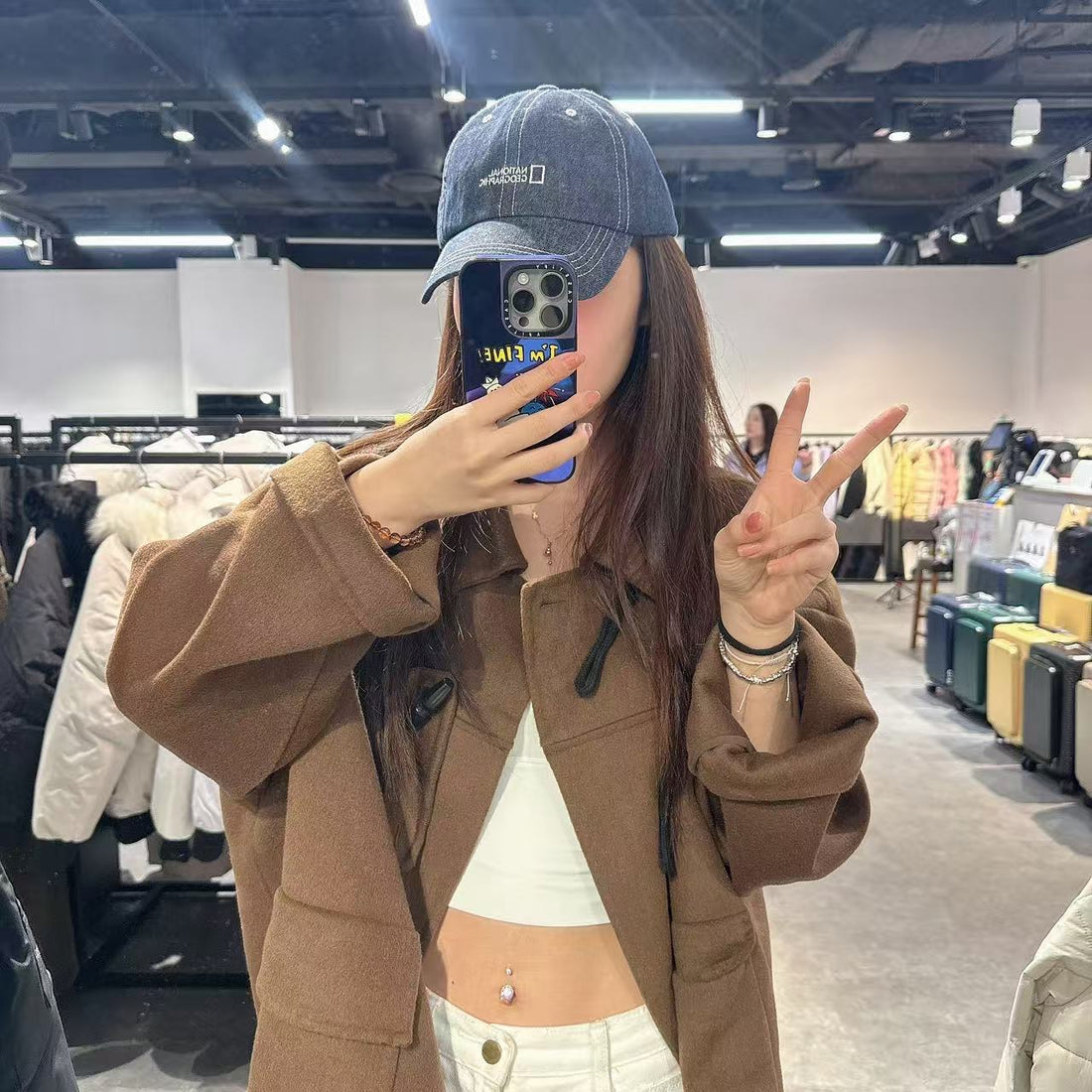 韓國 National Geographic Denim Ball Cap【NG168】