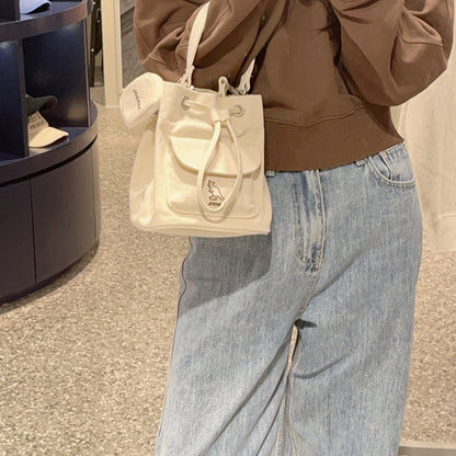 韓國 KANGOL Lucky Canvas Bucket Bag【KL013】