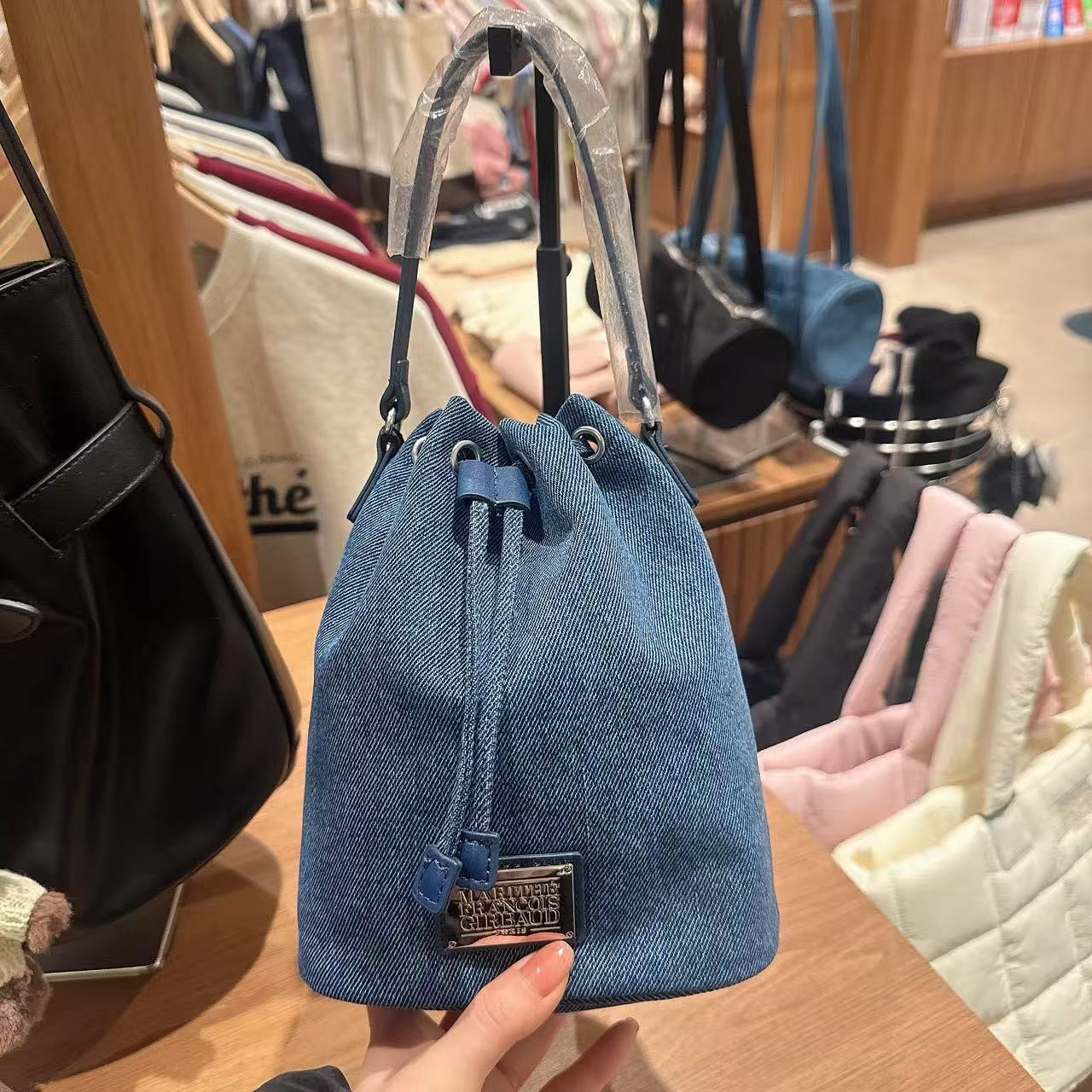 韓國 Marithe Francois Girbaud CLASSIC LOGO MINI BUCKET BAG 【MF100】