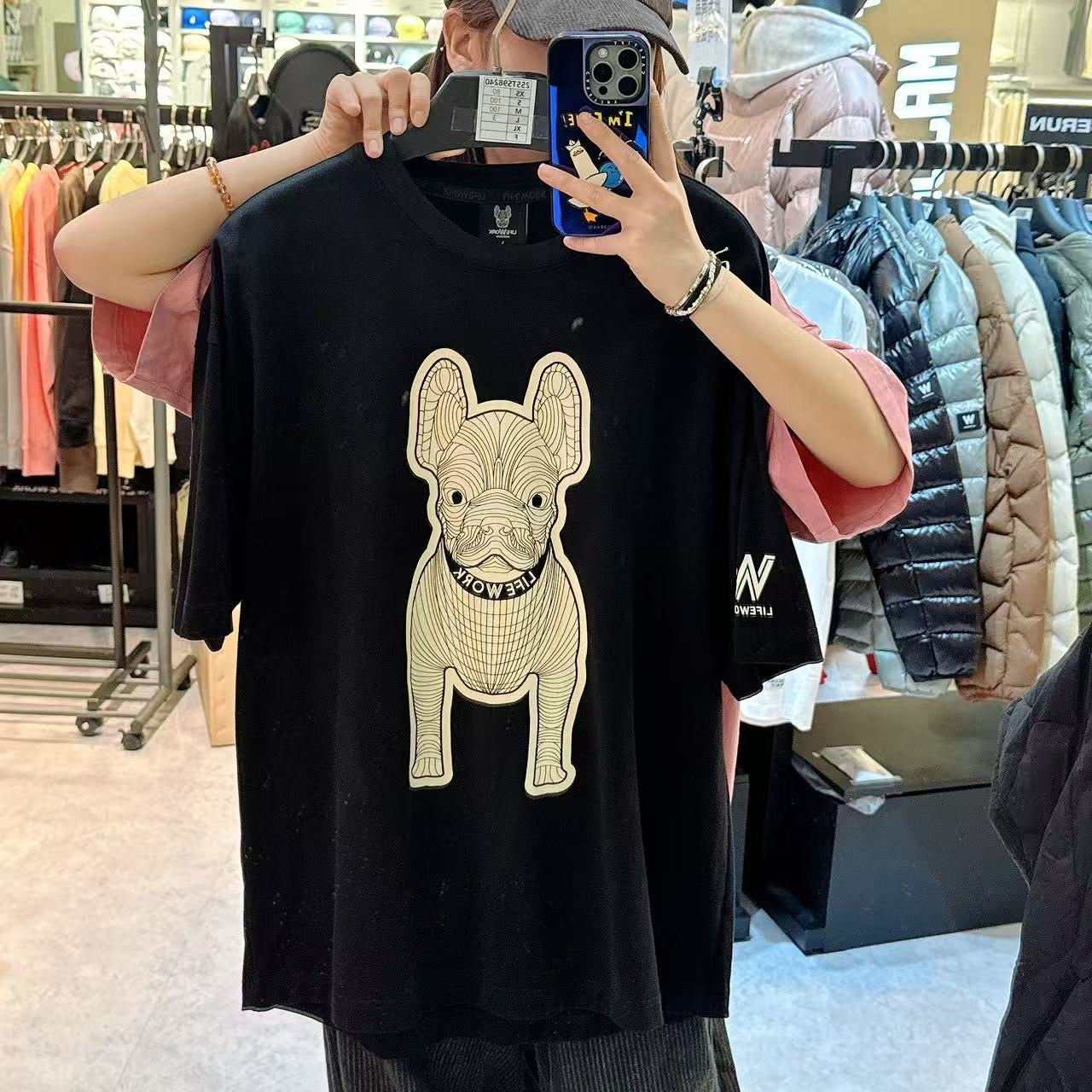 韓國 LifeWork Silk Radok Print Short Sleeve T-Shirt【LW041】