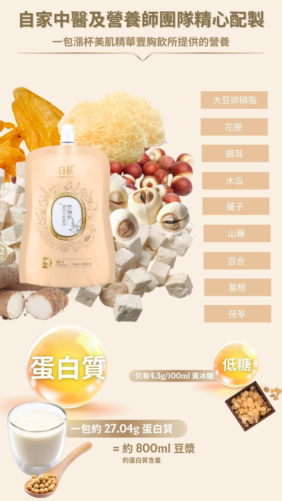 白燕漲杯美肌精華豐胸飲100ml【SM035】