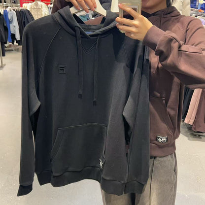 韓國 FILA Unisex White Rock Graphic Hoodie【FA035】