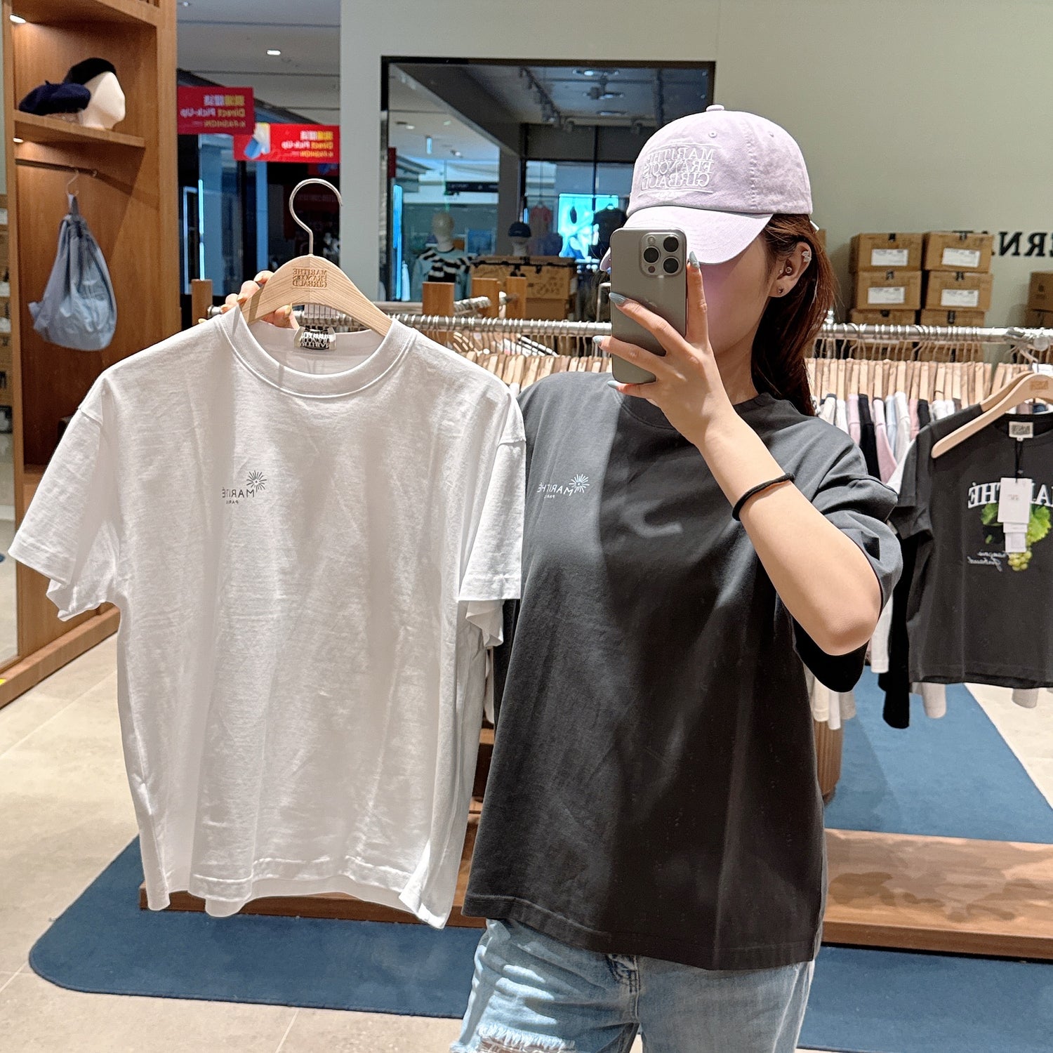 韓國 Marithe Francois Girbaud PARIS GRAPHIC OVERSIZED T-SHIRTS【MF582】