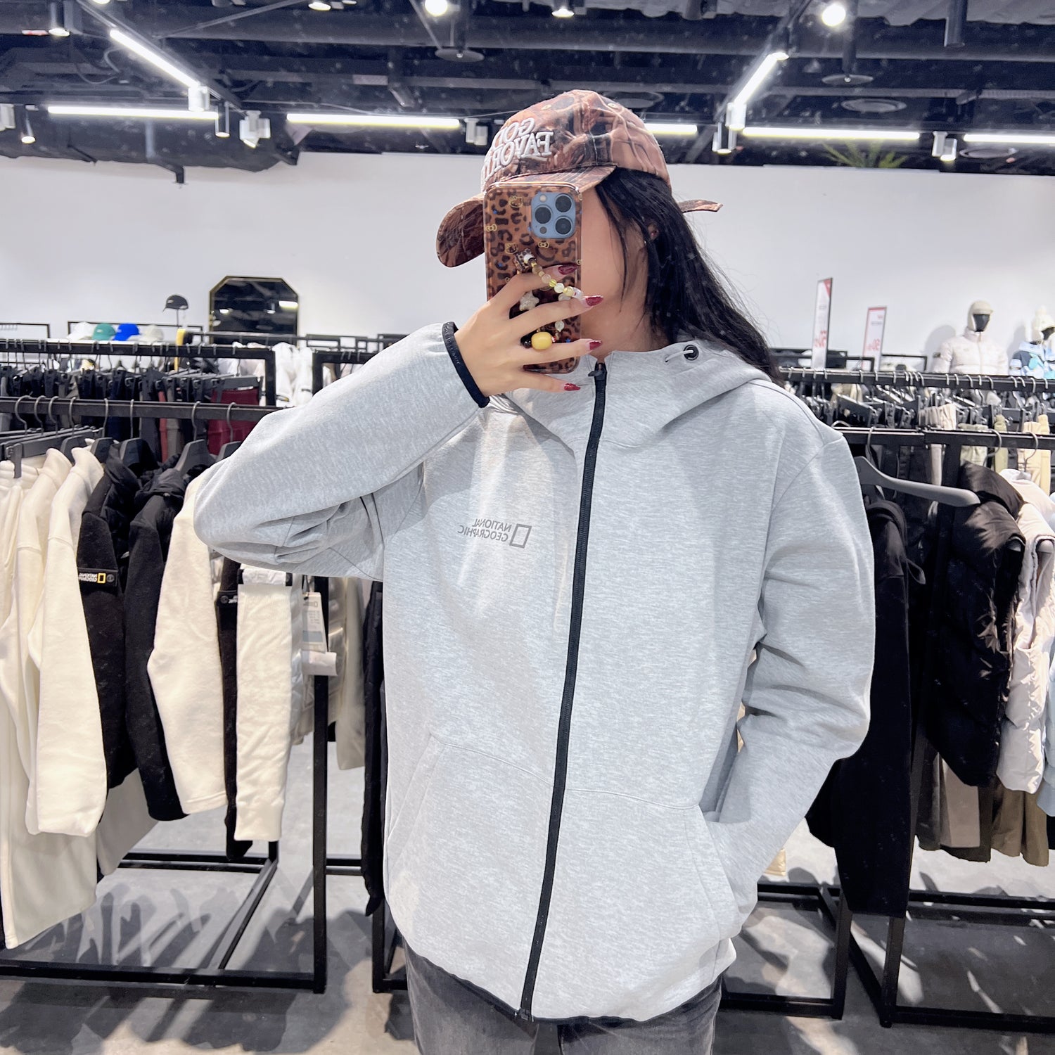 韓國 National Geographic Buno Training Hooded Zip-Up Jumper【NG096】