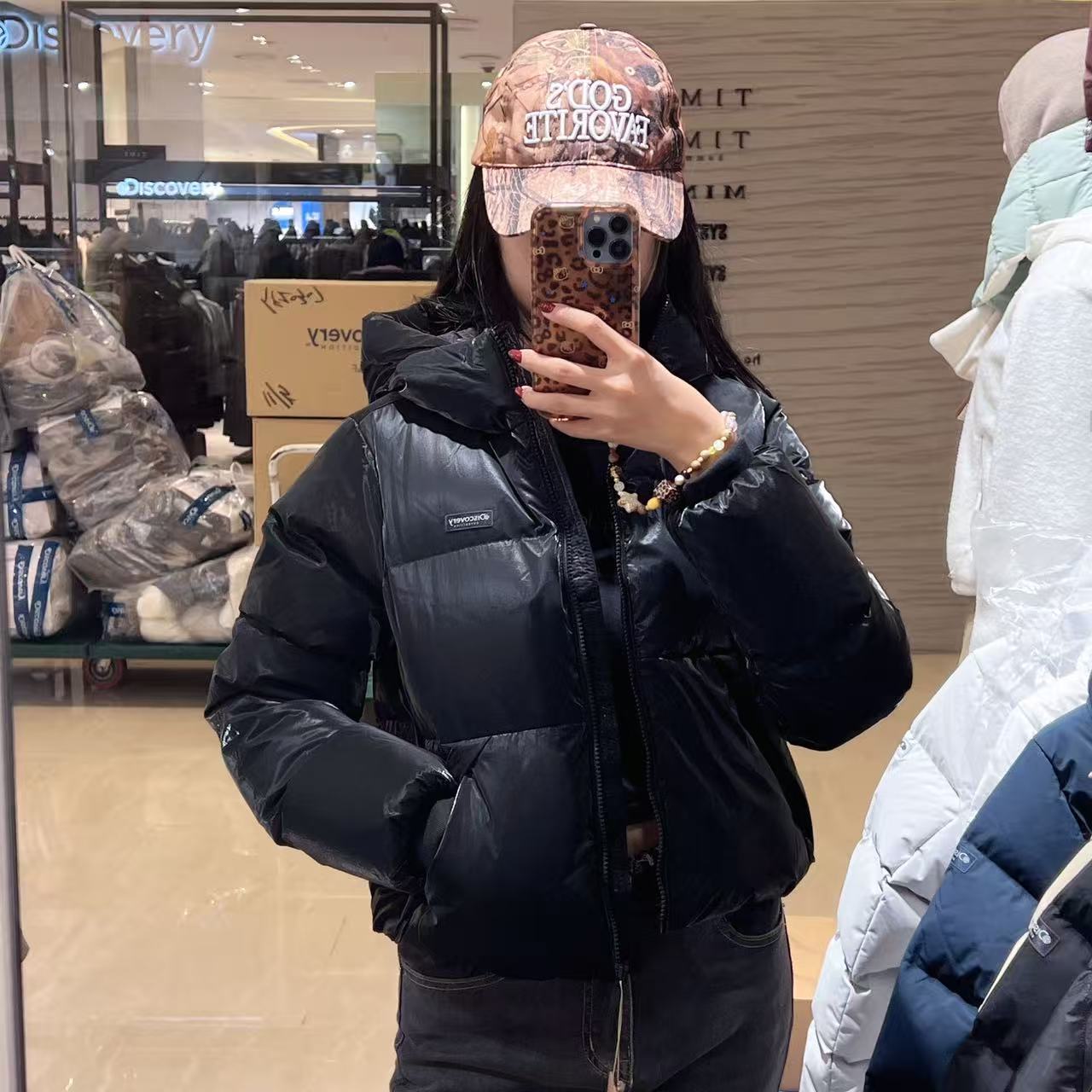 韓國 Discovery Women's New Olia Glow Down Short Padding【DY073】