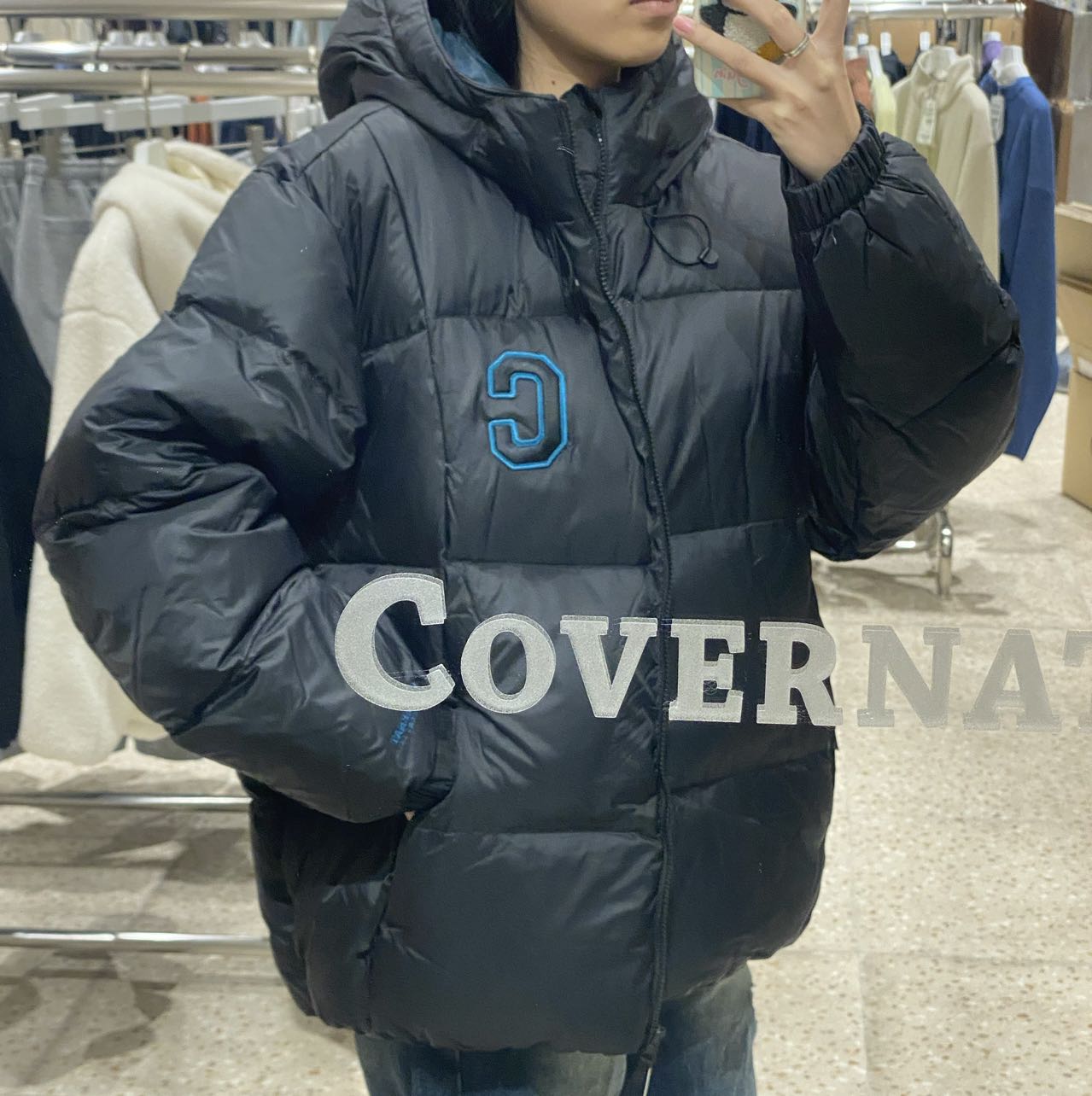 韓國 Covernat College Volume Hoodie Down【CO024】 - STT Mall HK 靚太網購