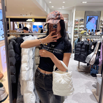 韓國 Discovery Melrose Quilted Bucket Bag【DY106】