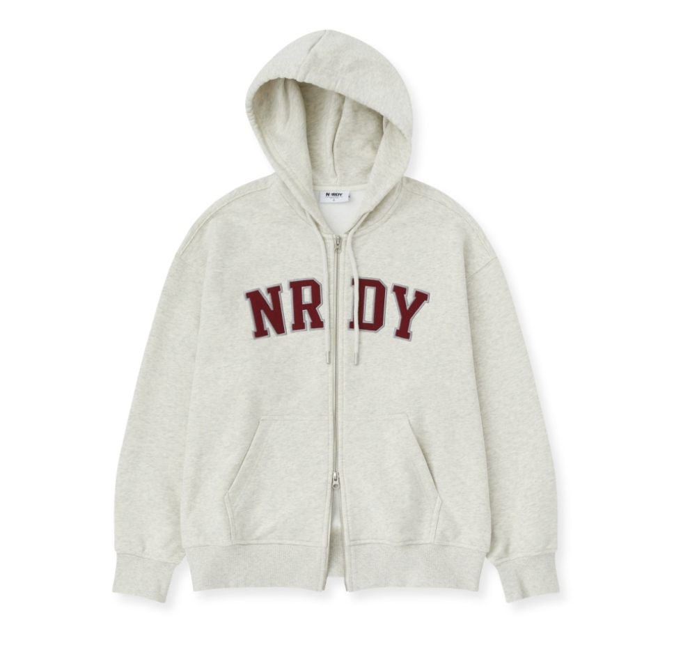 韓國 Nerdy Arch Logo Hoodie Zip-Up【NY042】