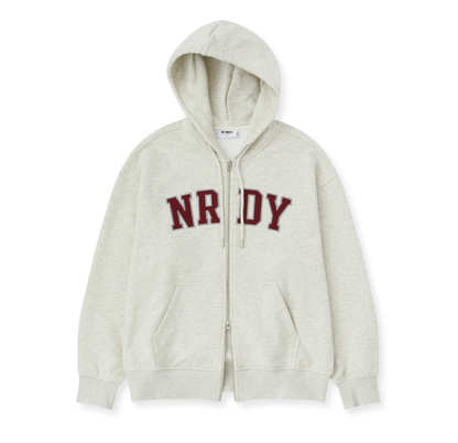 韓國 Nerdy Arch Logo Hoodie Zip-Up【NY042】