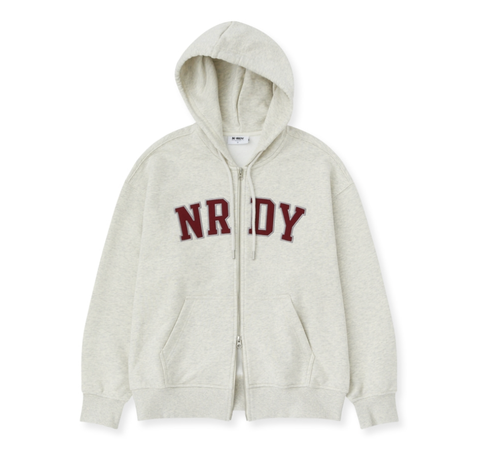韓國 Nerdy Arch Logo Hoodie Zip-Up【NY042】