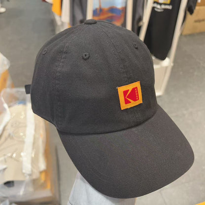 韓國 Kodak Relaxed Fit Square Logo Ball Cap【KK030】