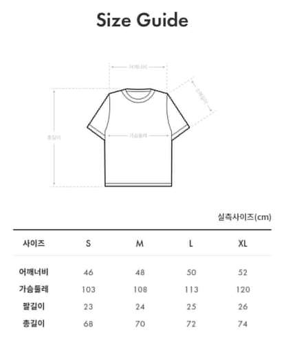 韓國 Guess Uni Semi-Overfit Vintage Logo Short Sleeve T-shirt【GU006】