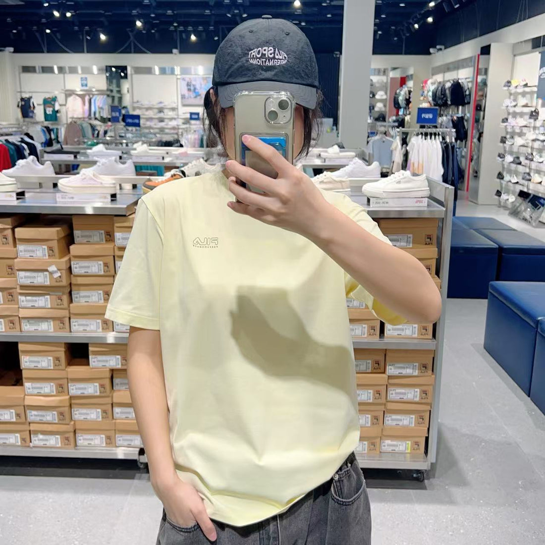 韓國 FILA Unisex Performance Comfort Sorona Graphic T-Shirt【FA301】