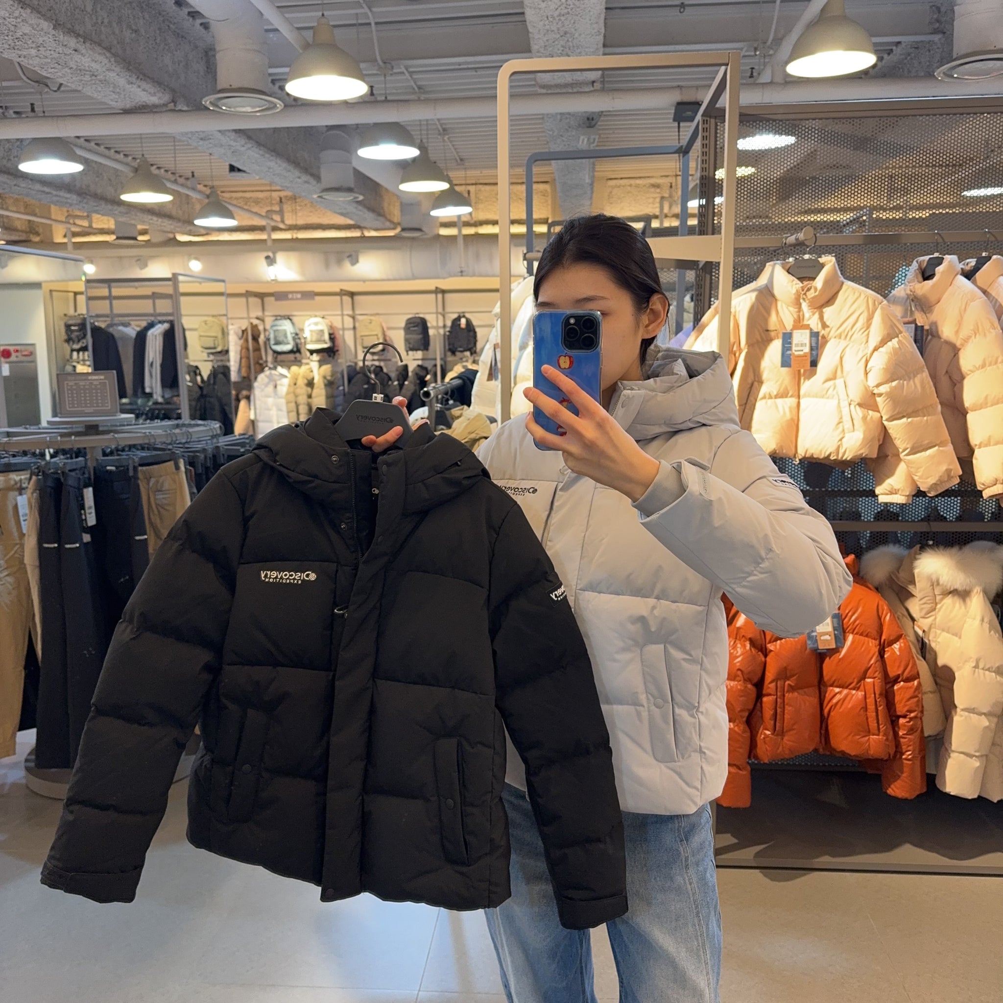 韓國 Discovery Goose Down Women's Short Padding (鵝絨)【DY187】