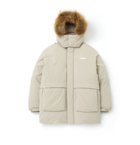 韓國 Nerdy Real Fur Mid Down Jacket【NY010】