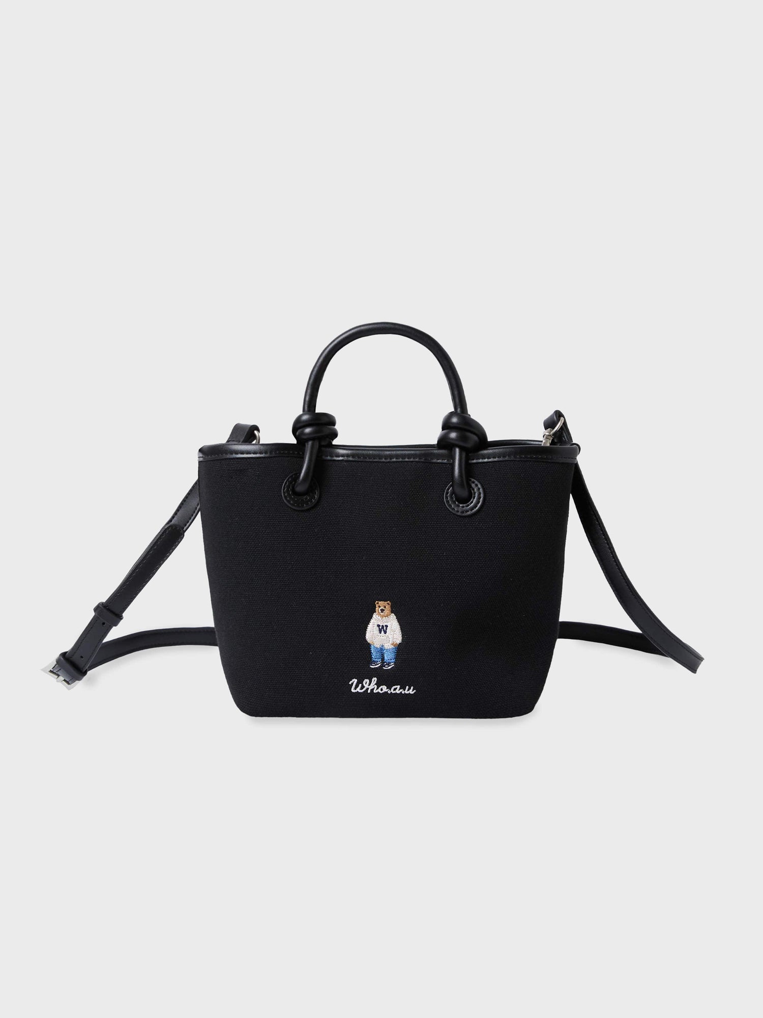 韓國 Who.A.U Canvas 2-way Tote Bag【WA210】