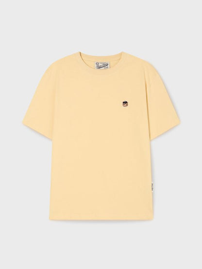 韓國 WhoAU Unisex Steve Head Patch T-shirt【WA266】